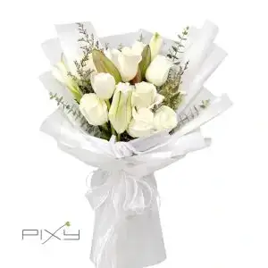 Pristine Ivory Bloom