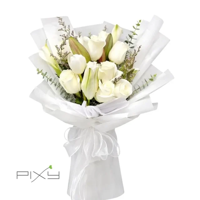 Pristine Ivory Bloom